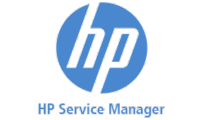 HP Service Manager logo.